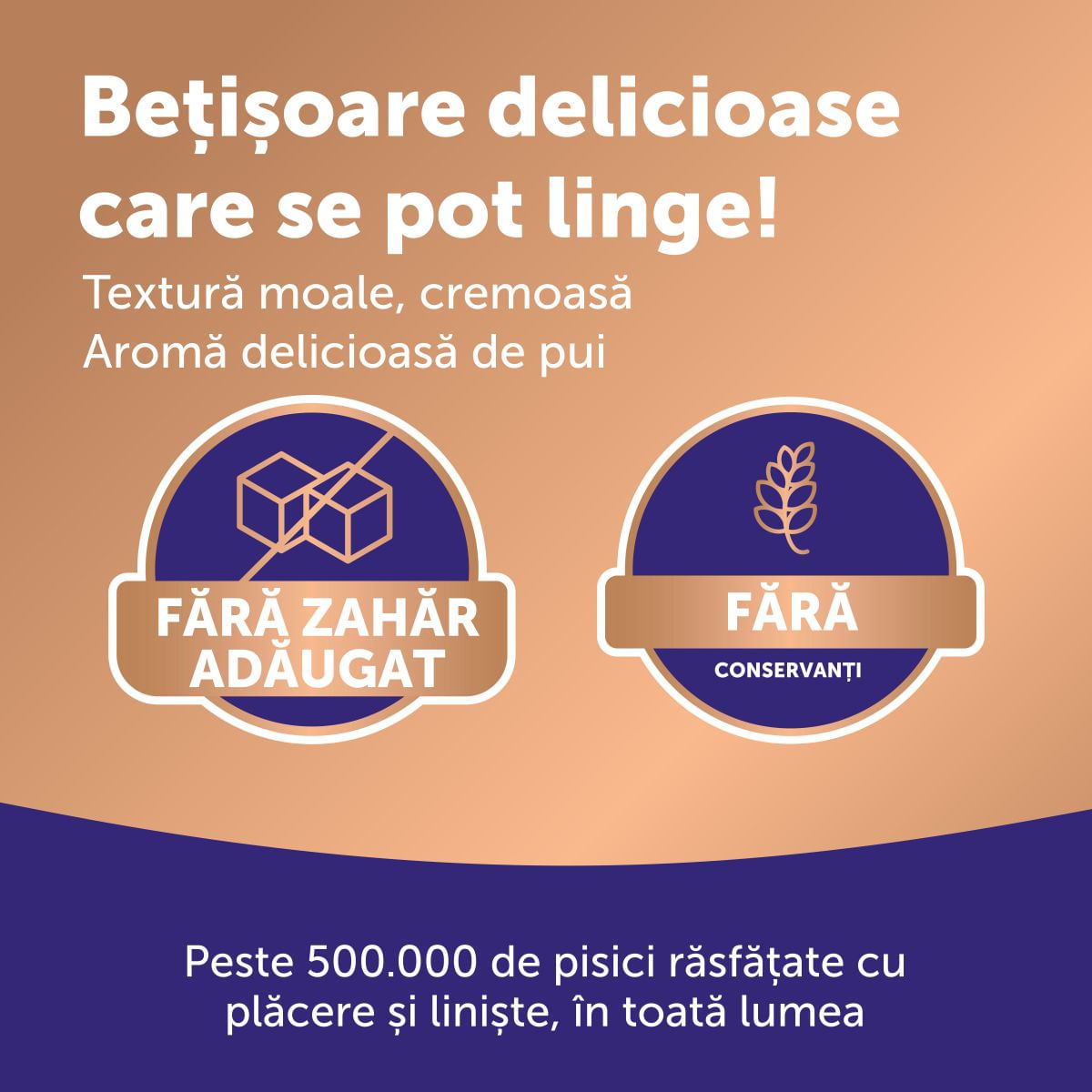 FELIWAY Happy Snack, Pui, plic recompense funcționale pisici, sistem nervos &amp; calmante, (topping), 15g x 6buc
